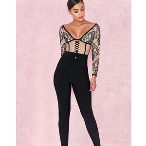 Lace black jumpsuit from House of CB
